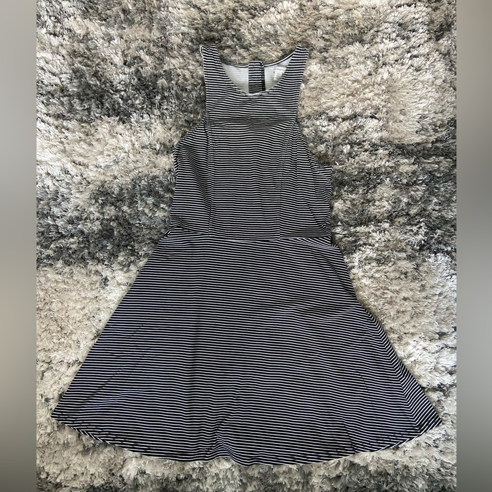 American Eagle Outfitters Black & White Striped Dress